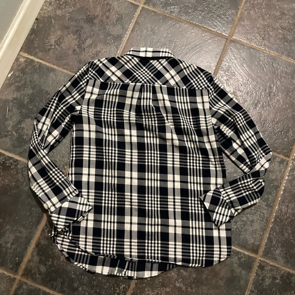 Talbots Plaid Print Button Down Tops Size S - Picture 8 of 10
